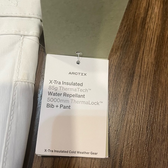 NWT Arctix White Insulated Snow Pants - Picture 13 of 16